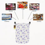HUNRUNG Laundry Hamper, Large Canvas Fabric Lightweight Storage Basket Toy - Image 3