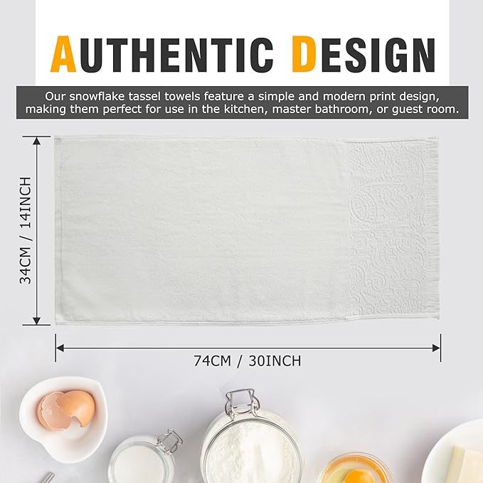 Luxury Decorative Hand Towels Bathroom: 2 Packs 14X30 100% Cotton Turkish - Image 2