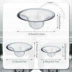 12 Pieces Stainless Steel Sink Strainer Drain Strainer - Image 2