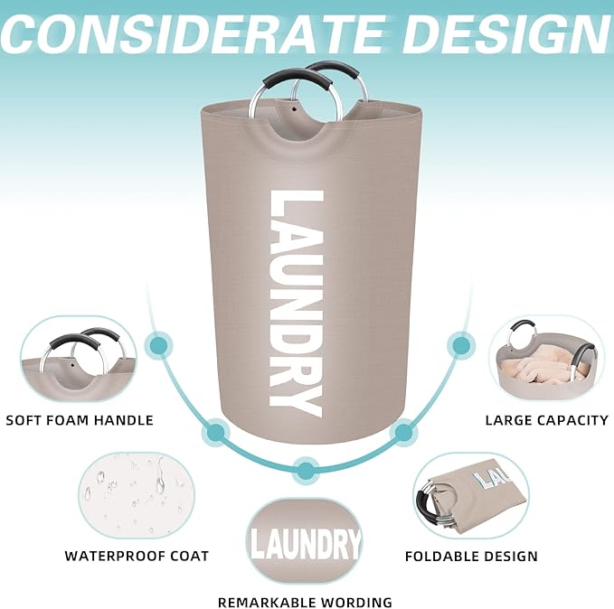 StorageRight 115L Large Laundry Basket, Laundry Hamper, Dirty Clothes Hamper - Image 3