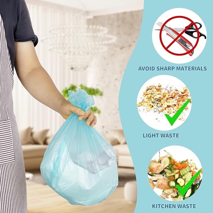 Magesh 105 Blue 4 Gallon Trash Bags - Image 4