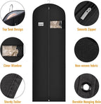 Syeeiex 72'' Long Dress Bags for Gowns, Garment Bags for Hanging Clothes - Image 5