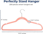 SereneLife 200 Pack Velvet Hangers - Image 2