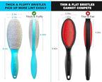 3 Pack, 3 Colors, Lint Brush for Clothes, Double Sided Pet Hair Remover Brush - Image 3