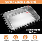 50 Pack Weber Grills Compatible Drip Pans 6415 - Image 3