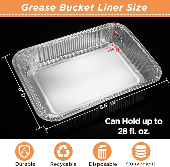 20 Pack Weber Grills Compatible Drip Pans 6415 - Image 2