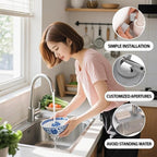 Silicone Faucet Mat for Kitchen Sink, Enhanced Silicone Splash Guard - Image 4