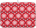 Christmas Snowflake Scandinavian Ornament Dish Drying Mat by BOENLE-WELCOMEYOURCOMING