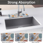 15" X 5.5" Kitchen Sink Splash Guard Faucet Mat Mandala Super Absorbent Fast - Image 3