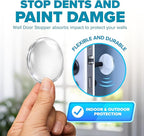 Strongest Home Wall & Door Handle Stopper 2" Set of 10 Pieces of Clear Rubber - Image 2