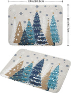 Christmas Tree Dish Drying Mat for Kitchen Counter 24x18 Inch Xmas Snowflake - Image 4