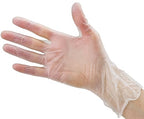 CARE PLUS Latex-Free Vinyl Gloves Clear Large Size 100 Count | Heavy Duty - Image 9