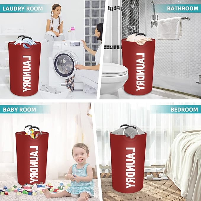 StorageRight 90L Large Laundry Basket, Laundry Hamper, Dirty Clothes Hamper - Image 6