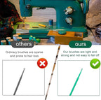 200 Pcs Sewing Machine Cleaning Brushes Tool Kit, Disposable Bendable Pointed - Image 4