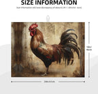 Roosters Dish Drying Mat for Kitchen Counter Protector and Decoration Super - Image 3