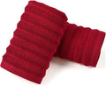 Jacquotha Red Hand Towels for Bathroom Ribbed by Jacquotha