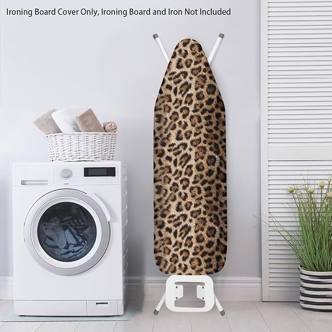 Leopard Print Ironing Board Cover Heavy Duty Thick Padding Scorch Resistant - Image 3