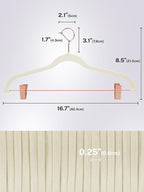 HOUSE DAY Velvet Skirt Hangers 24 Pack, Non Slip Pants Hangers - Image 9