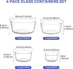 Vtopmart 4 Pack Glass Bowls - Image 2