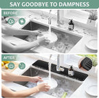 24 Inch Faucet Mat for Kitchen Sink Silicone Folding Faucet Mat for Bathroom - Image 4