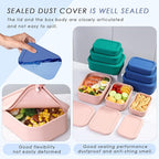 Silicone Food Storage Containers, Hard-Shell Silicone, Dishwasher and Freezer - Image 4