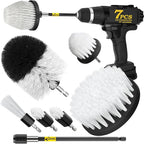 Holikme 7Pack Drill Brush Attachment Set-Car Interior Detailing Kit，Power by Holikme