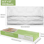 Aluminum Foil - 200 Precut Sheets, 16.5 x 12 Inch, Pop-Up Interfolded, Storing - Image 3