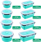 Sudaya 8 Pack Collapsible Food Storage Containers - Image 3