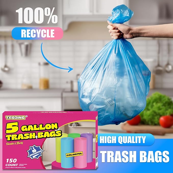 5 Gallon Trash Bags Extra Thick - Image 6