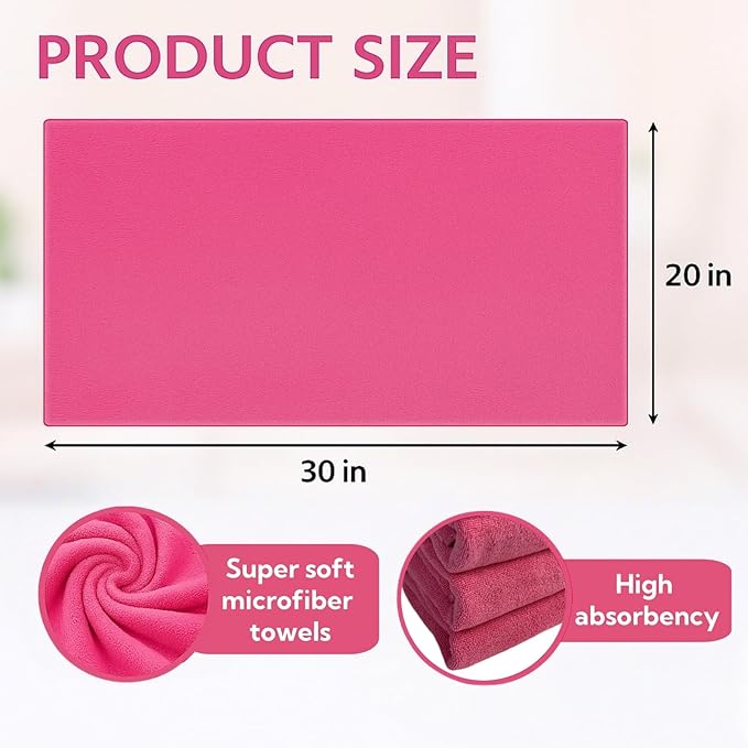 4/8 Pcs Extra Large Microfiber Cleaning Cloths – 30x20 in Mop Towels - Image 3