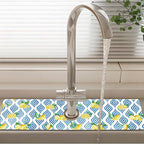 Patterned Sink Faucet Mat Kitchen Splash Guard Super Absorbent Drying Mat - Image 2