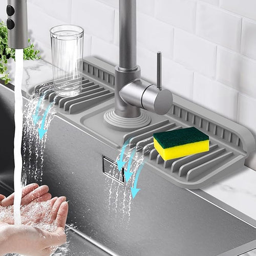 14.6-Inch Kitchen Sink Splash Guard Mat | 7° Slope by Hugro+Tarfive