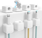Cord Organizer Holder, 8 Pack Magnetic Desk Cable Clips Management, Hide Phone - Image 8