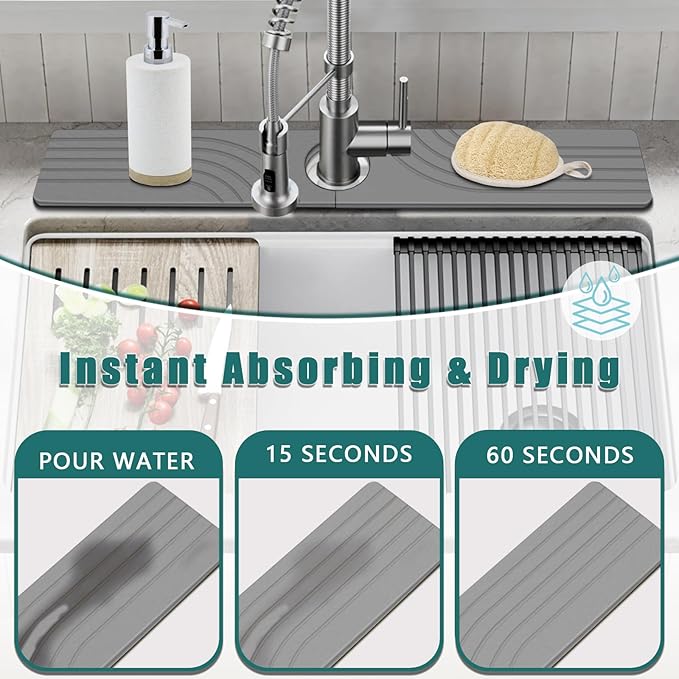 Kitchen Sink Diatomite Splash Guard - Image 3