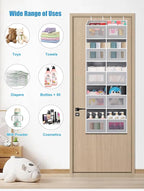 Over the Door Organizer Hanging- 10 Compartments, 80 lbs Load Behind Door - Image 6