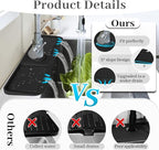 PoYang 24 Inch Faucet Mat for Kitchen Sink Splash Guard Behind Faucet, Sink - Image 5