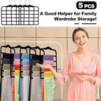 Closet Organizers and Storage, 5 Pack Velvet Pants-Hangers-Space-Saving - Image 7
