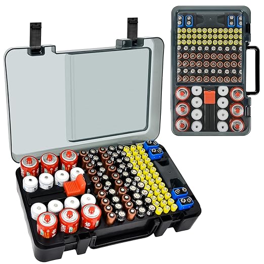 Battery Organizer Storage Case by XUERDON