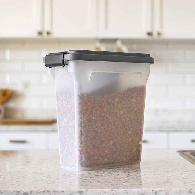 IRIS USA Dog Food Storage Container, Airtight Lid, 2-Cup Scoop, Versatile Pet - Image 4