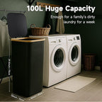26 Gall/100L Foldable Laundry Hamper - Image 2