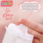 200-Count Eye Cotton Pads 100% Cotton Ultra Soft Square Cotton Pads, Spunlace - Image 3