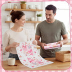 Breling Set of 6 Pink Beach Kitchen Towels Coastal Beach Dish Towel Bathroom - Image 5