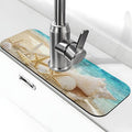 Summer Beach Starfish Sea Shell Blue Sky Sun Kitchen Sink Splash Guard Faucet by Unknown