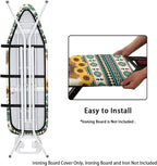 Sprowallow Tribal Cow Sunflower Ironing Board Cover and Pad 15x54 inch Scorch - Image 4