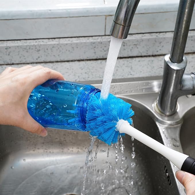 Dish Brush Set of 3 with Water Bottle Brush, Dish Scrub Brush and Scrubber Brush - Image 8