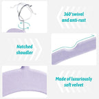 Velvet Hangers 50 Pack – Slim Non-Slip Flocked Hangers - Image 2