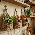 Honeydak Boho Decor Hanging Wall Baskets - Image 4