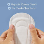 Rael Incontinence Liners for Women, Organic Cotton Cover, Postpartum Essential - Image 3