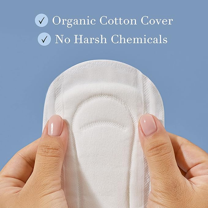 Rael Incontinence Liners for Women, Organic Cotton Cover, Postpartum Essential - Image 3