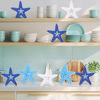 Tioncy 12 Pack Summer Starfish Kitchen Sponges Bulk Dual Sided Scrubber White - Image 2